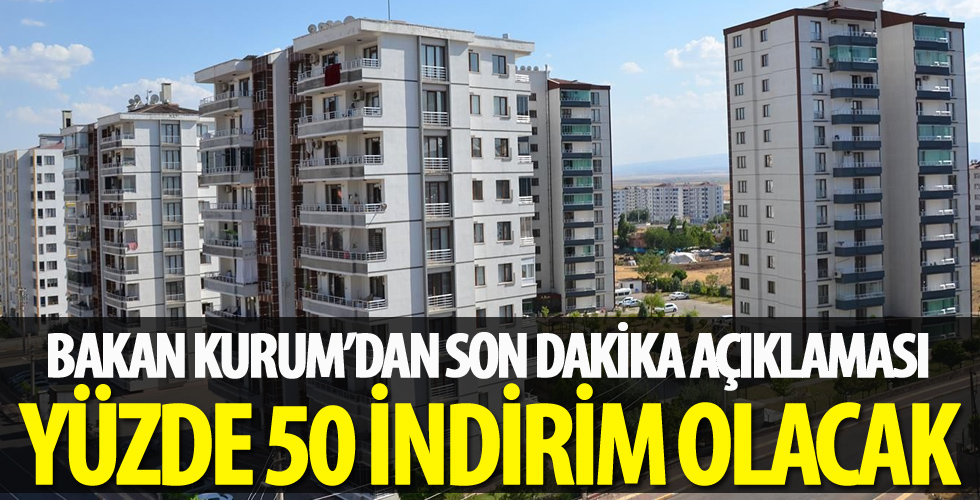 Çevre ve Şehircilik Bakanı Murat Kurum açıkladı...