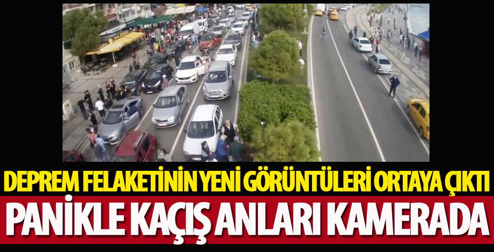 İzmir Büyükşehir Belediyesi, depremde kent kameralarınca kaydedilen görüntüleri paylaştı