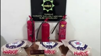 Tekirdağ'da Bir Otomobilde Yangın Tüplerine Gizlenmiş 18 Kilogram Eroin Ele Geçirildi