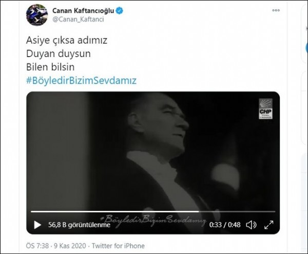 Kaftancıoğlu yine Atatürk diyemedi!
