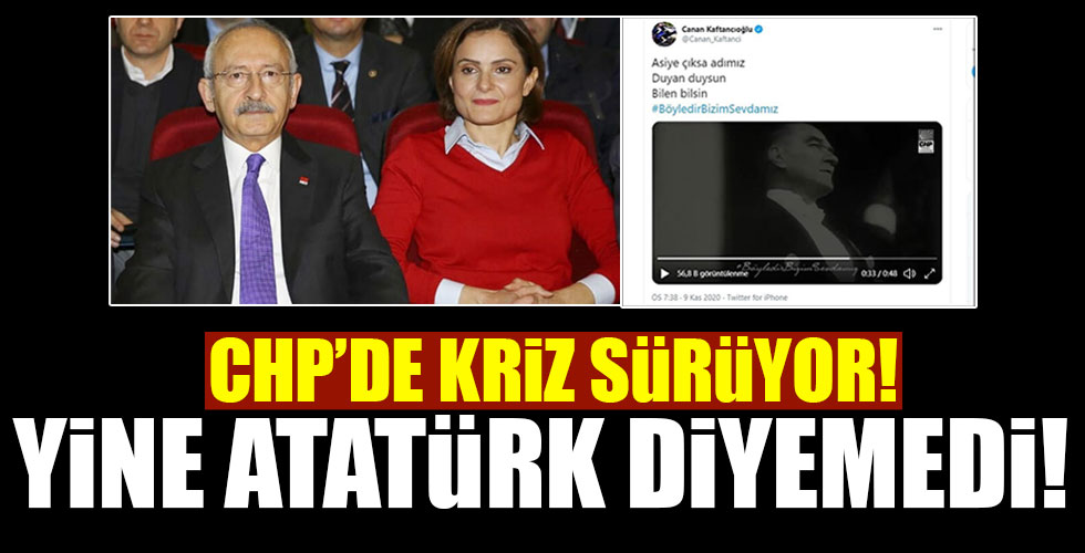 Kaftancıoğlu yine Atatürk diyemedi!