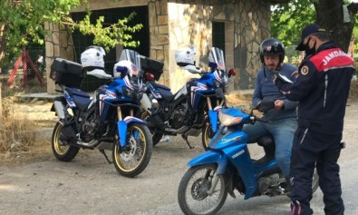 Manisa Jandarmasından Motosiklet Denetimi