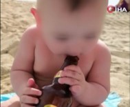 1,5 yaşındaki bebeğe alkol içirip fotoğraflarını paylaştılar