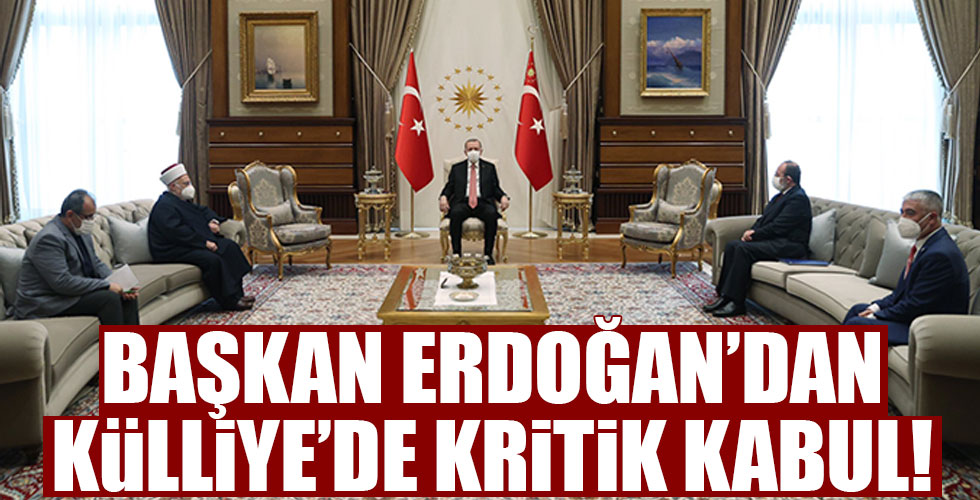 Başkan Erdoğan'dan kritik kabul!