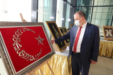 Başkan Ramazan Dekoratif El Sanatları Sergisini Gezdi
