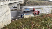 Kuzey Marmara Otoyolu'nda Kamyon Devrildi Açıklaması 1 Yaralı Haberi