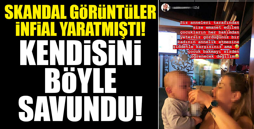 O görüntüler infial yaratmıştı! O anne bakın kendisini nasıl savundu!