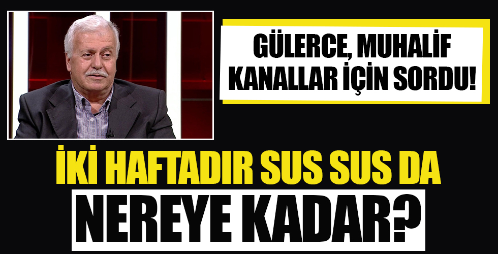 Hüseyin Gülerce muhalif kanallar için sordu!