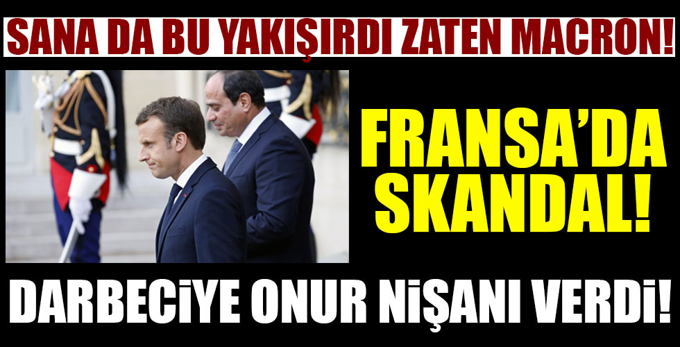 Macron darbeciye onu nişanı verdi!