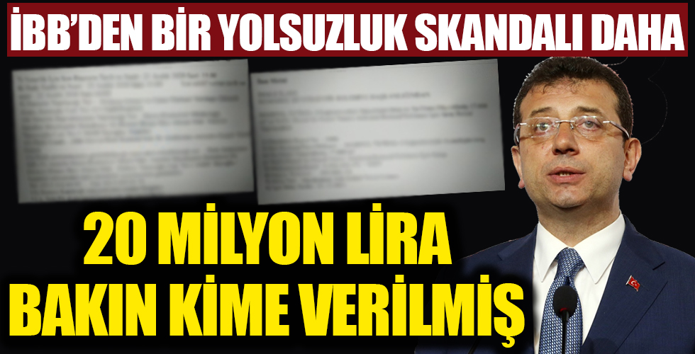 İBB'de bir yolsuzluk skandalı daha