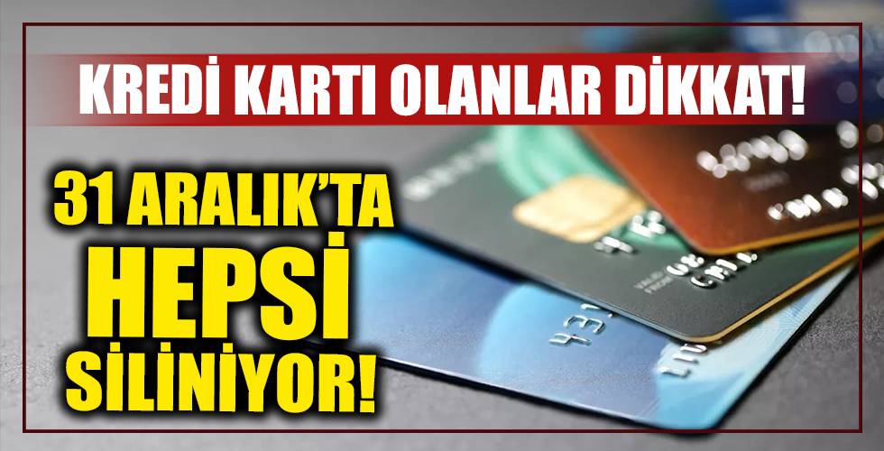 Kredi kartı olanlar dikkat!