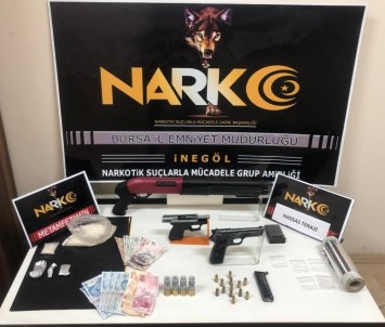 İnegöl'de Uyuşturucu Operasyonu Açıklaması 5 Gözaltı