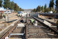 3. Etap Raylı Sistem'de  Kepez - Konyaaltı Caddesi Raylarla Bağlandı