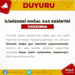 Uşak Valiliğinden Doğal Gaz Kesintisi Açıklaması