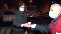 Esenler'de Soğukta Görev Yapan Polis Memurlarına Sıcak Çorba Haberi