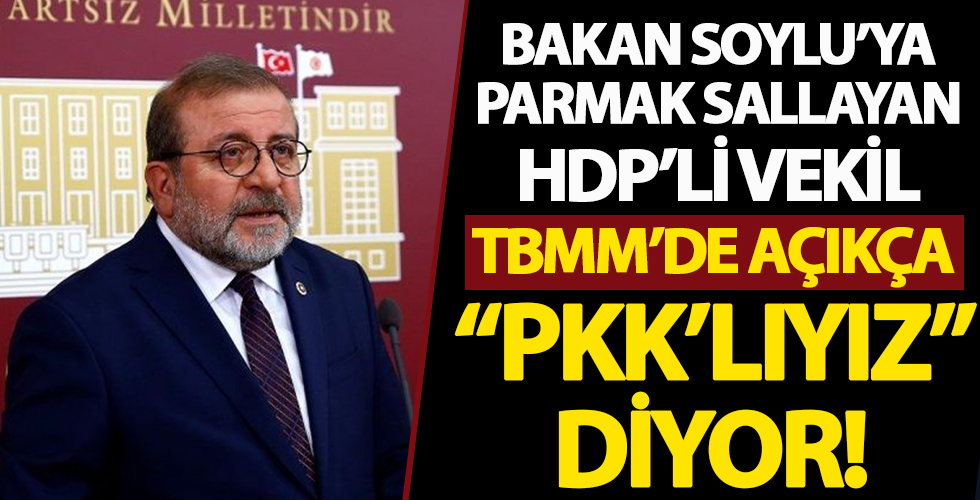 HDP'li Kemal Bülbül TBMM'de PKK'lı teröristi işaret ederek 'Biz Kemal Pir'iz' dedi