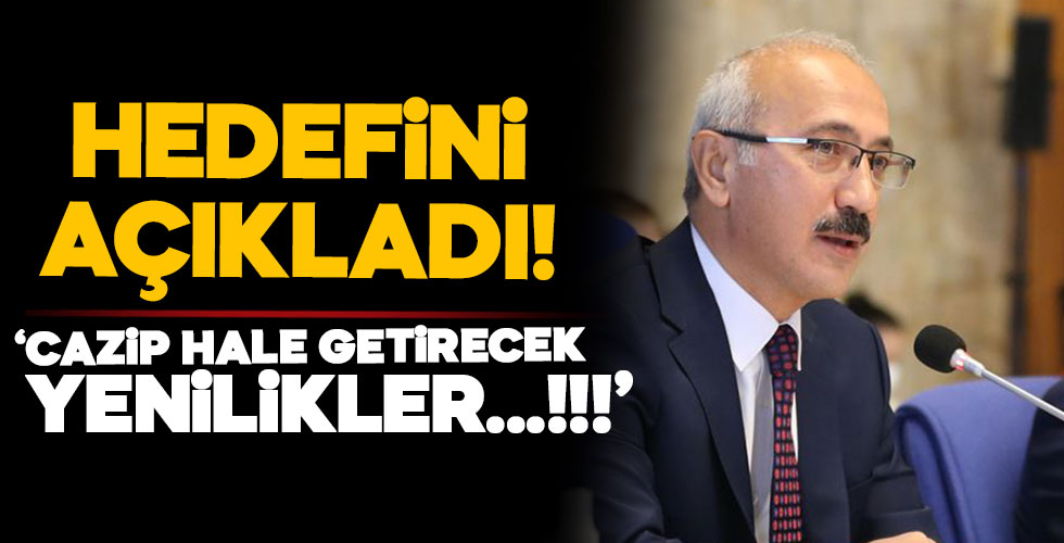Bakan Elvan hedefini açıkladı!
