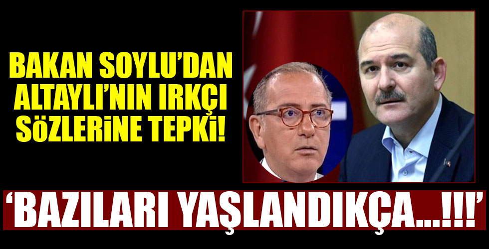 Bakan Soylu'dan Altaylı'ya çok sert tepki!