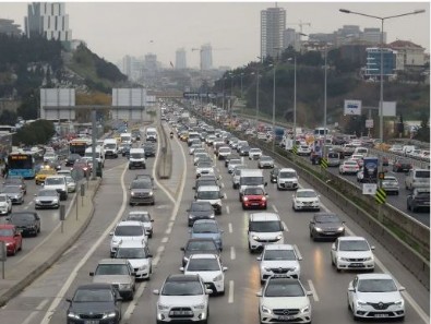 İstanbul'da trafik yoğunluğu!