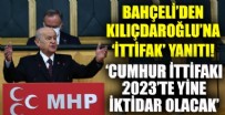 'İttifak bozmak istiyor' iddiasına MHP lideri Devlet Bahçeli cevap verdi