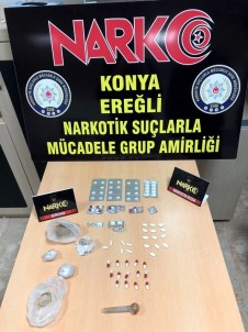 Konya'da Uyuşturucu Operasyonu Açıklaması 2 Tutuklama