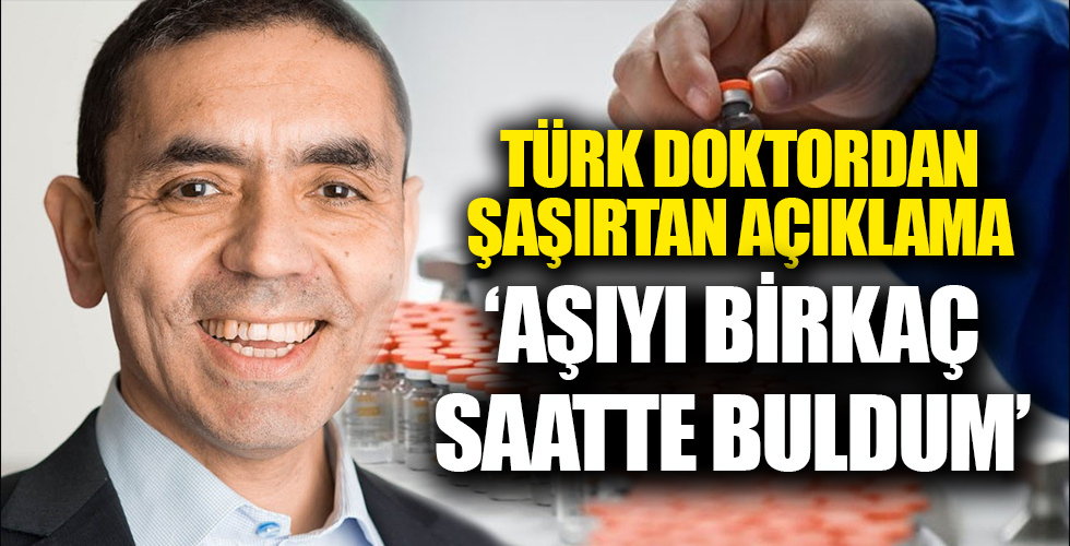 Biontech'in sahibi Uğur Şahin'den ilginç iddia: Koronavirüs aşısını birkaç saatte yaptım
