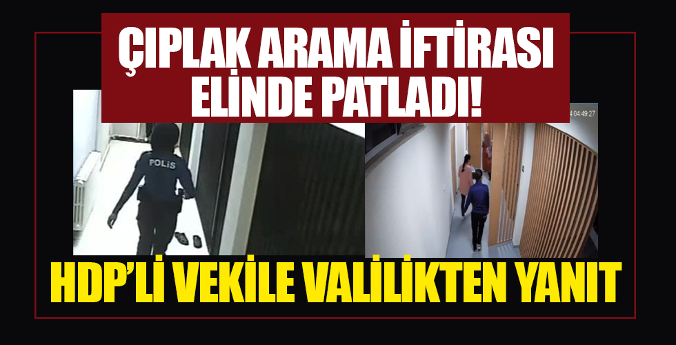 HDP'li Ömer Faruk Gergerlioğlu'nun 'çıplak arama' yalanı elinde patladı!