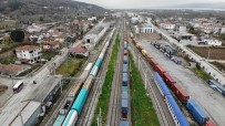 Çin'e Gönderilen Tren Sakarya'da Havadan Görüntülendi