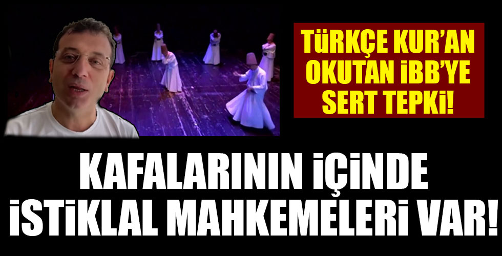 AK Parti'den CHP'li İBB'nin Şeb-i Arus töreninde Kur'an-ı Kerim'i Türkçe okumasına tepki!