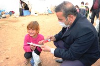 Çadırda Yaşayan Sığınmacılara Yardım Eli Uzandı Haberi