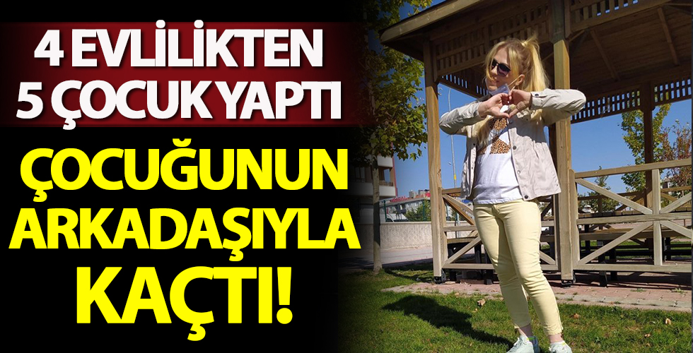 Çocuğunun arkadaşıyla kaçtı!