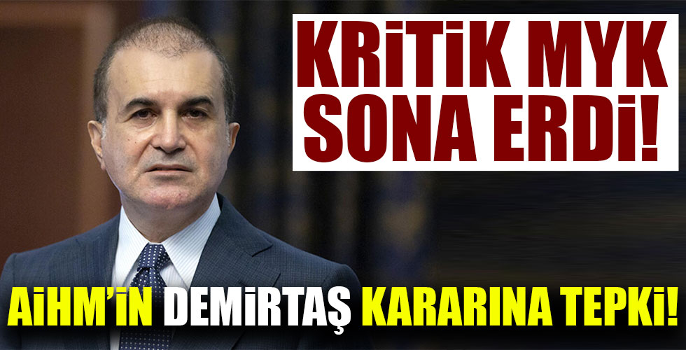 Ömer Çelik'ten önemli açıklamalar!