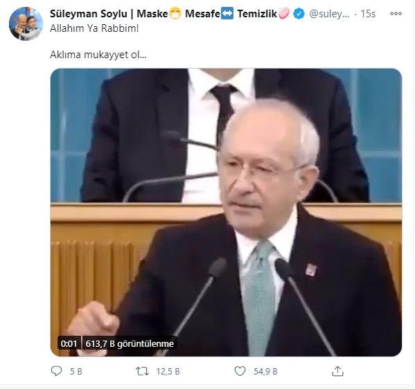 Bakan Süleyman Soylu: 'Allahım Ya Rabbim! Aklıma mukayyet ol...' deyip paylaştı!