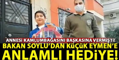 Bakan Soylu'dan minik Eymen'e anlamlı hediye!
