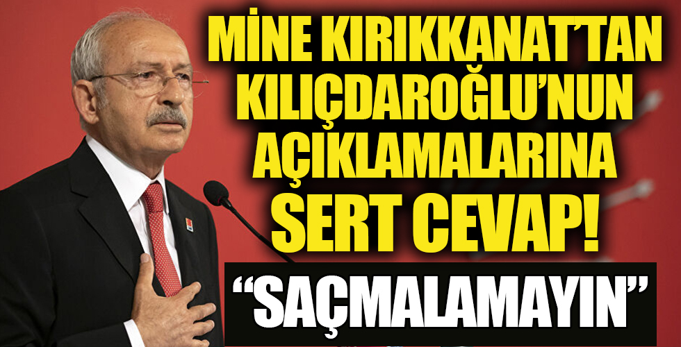 Mine Kırıkkanat'tan Kılıçdaroğlu'na tokat gibi yanıt!