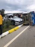 Traktör Ve Otomobil Çarpıştı, Sürücüler Hafif Yaralı Kurtuldu Haberi