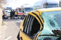 TEM'de 3 Araç Çarpıştı Açıklaması 1 Yaralı