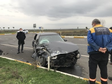 Tekirdağ'da Trafik Kazası Açıklaması 4 Yaralı