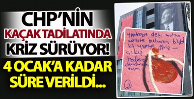CHP’ye kaçak tadilatta 4 Ocak’a kadar süre verildi