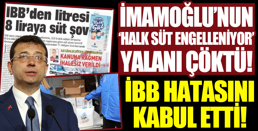 Ekrem İmamoğlu'nun süt dağıtımı engelleniyor algısı çöktü!