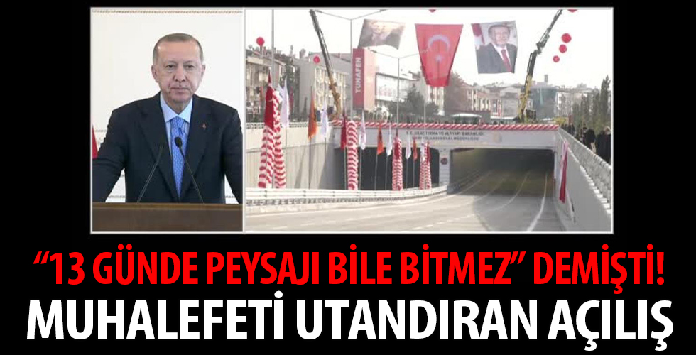 Gölbaşı projesinde muhalefeti utandıran açılış