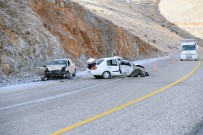 İki Otomobil Çarpıştı Açıklaması 2 Yaralı Haberi