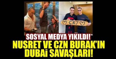 Sosyal medya yıkıldı! Nusret ve CZN Burak dünyaca ünlü furbolcuları konuk etti!