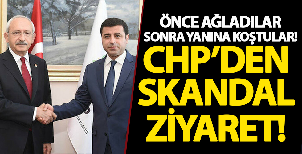CHP'den terörden tutuklu HDP'li Selahattin Demirtaş'a skandal ziyaret