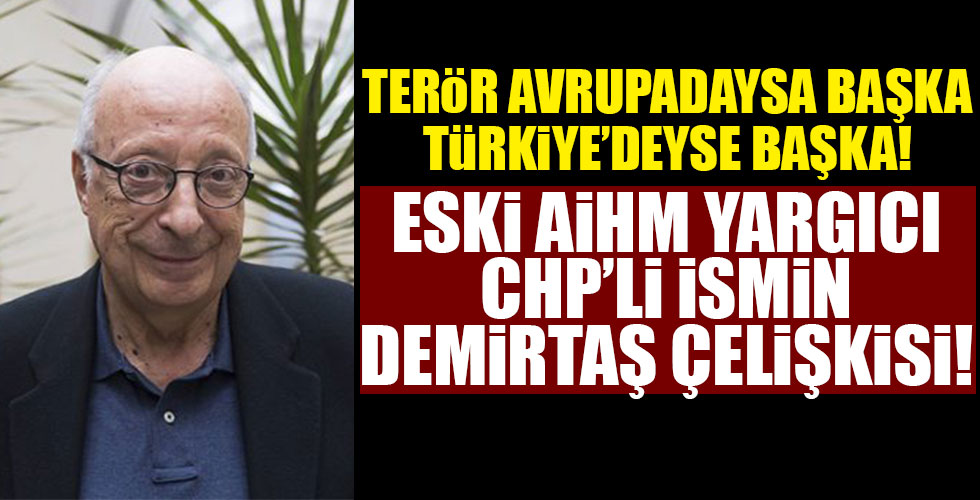 Eski AİHM yargıcı CHP'li ismin Demirtaş çelişkisi!