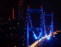 FSM Köprüsü maviye büründü!