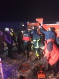 Kars'ta Kamyon Şarampole Devrildi Açıklaması 1 Yaralı