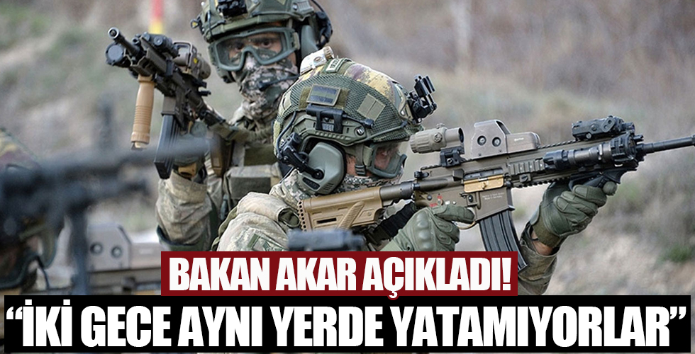 Bakan Akar açıkladı: 3 bin 646 terörist etkisiz hale getirildi