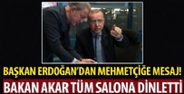 AZERBAYCAN - Başkan Erdoğan'dan Azerbaycan'daki Mehmetçik'e mesaj! Bakan Akar telefondan tüm salona dinletti...