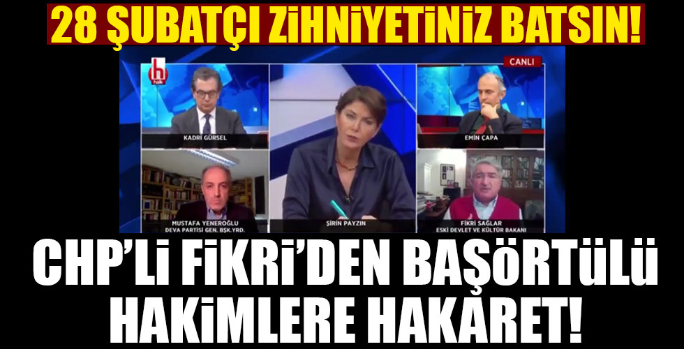 Halk TV'de yeni skandal! Başörtülü hakimlere hakaret!